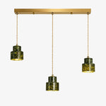 Bild in Gallery-Viewer laden, Green Jade 3-Light Linear Pendant Light