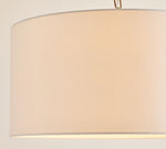 Load image into Gallery viewer, Dumora Linen Drum Pendant Light - Modern White Drum Shade For Dining