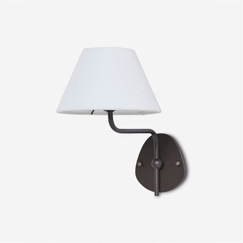 Arlen Modern Minimalist Fabric Wall Sconce – Soft Glow Wall Lamp for Bedroom & Living Room