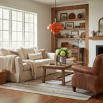 Cargar imagen en el visor de la Galería, Lámpara colgante Koloro con pantalla de vidrio coloreado: moderna lámpara de suspensión ajustable para interiores.