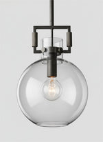 Cargar imagen en el visor de la Galería, Auria Industrial Classic Filament Glass Globe island Pendant lamp for kitchen, dining table