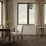 Load image into Gallery viewer, Eloise Scallop Vintage Milk Glass Semi-Flush Mount Pendant Light