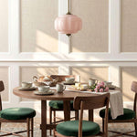 Load image into Gallery viewer, Eloise Scallop Vintage Milk Glass Semi-Flush Mount Pendant Light