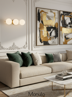 Bild in Gallery-Viewer laden, Alessora 3 Licht Glas Kugel Wandleuchte - Opal Globus Badezimmerlampe