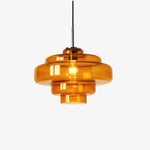 Load image into Gallery viewer, Koloro Colored Glass Shade Pendant Lamp – Adjustable Suspension Modern Interior Lighting Fixture