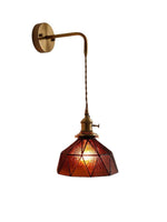 Cargar imagen en el visor de la Galería, Lámpara de pared con diseño geométrico pastoral retro