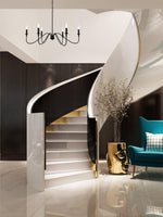 Load image into Gallery viewer, American Simple Vintage Iron Candle Shaped Multi-Head Chandelier