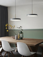 Load image into Gallery viewer, Modern Disc Pendant Light — Nordic Minimalist Fixture for Dining & Kitchen