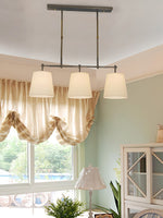 Load image into Gallery viewer, Fabric Shade Pendant Light - Linear Hanging Lamp for Kitchen Island