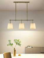 Load image into Gallery viewer, Fabric Shade Pendant Light - Linear Hanging Lamp for Kitchen Island