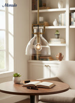 Cargar imagen en el visor de la Galería, Auria Industrial Classic Filament Glass Globe island Pendant lamp for kitchen, dining table