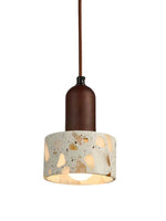 Load image into Gallery viewer, Wabi-sabi Style Water-polished Translucent Stone Retro Pendant Lamp