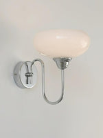 Cargar imagen en el visor de la Galería, Aplique de pared de vidrio con poste curvo Bauhaus