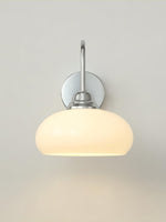 Cargar imagen en el visor de la Galería, Aplique de pared de vidrio con poste curvo Bauhaus