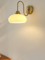 Cargar imagen en el visor de la Galería, Aplique de pared de vidrio con poste curvo Bauhaus