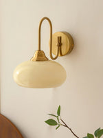 Cargar imagen en el visor de la Galería, Aplique de pared de vidrio con poste curvo Bauhaus