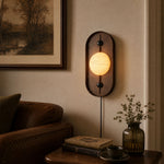 Load image into Gallery viewer, Bezel Alabaster Plug-In Wall Light with Inline Switch - product image 2