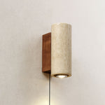 Load image into Gallery viewer, Blend Travertine Plug-In Wall Light - product image 7