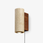 Load image into Gallery viewer, Blend Travertine Plug-In Wall Light - product image 1