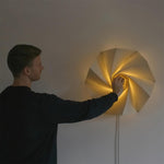 Load image into Gallery viewer, Flower-Fold Fabric Wall Lamp product view 12