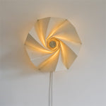 Load image into Gallery viewer, Flower-Fold Fabric Wall Lamp room scene 2