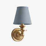 Cargar imagen en el visor de la Galería, Aplique de pared Rowan con pantalla cilíndrica – Aplique de tela para una iluminación acogedora de estilo rústico