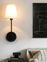 Load image into Gallery viewer, American Industrial Style Vintage Brass Fabric Wall Sconce