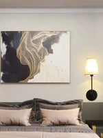 Load image into Gallery viewer, American Industrial Style Vintage Brass Fabric Wall Sconce