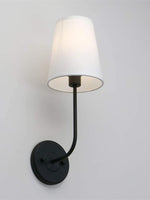 Load image into Gallery viewer, American Industrial Style Vintage Brass Fabric Wall Sconce