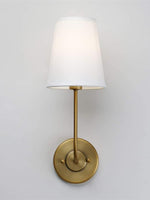 Load image into Gallery viewer, American Industrial Style Vintage Brass Fabric Wall Sconce