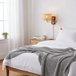 Charger l'image dans la visionneuse de galerie, Woven Rattan Swing-Arm Wall Lamp product view