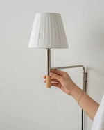 Charger l'image dans la visionneuse de galerie, Pleated Shade Swing-Arm Plug-In Wall Sconce - product view 16