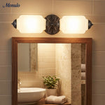 Charger l'image dans la visionneuse de galerie, Applique murale vintage en verre laiteux festonné Eloise - Éclairage d'appoint moderne pour salle de bain et chambre