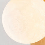 Load image into Gallery viewer, Wood-Tone Globe Plug-In Wall Lamp product view