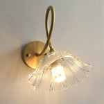 Load image into Gallery viewer, Looped Brass and Fluted Glass Plug-In Wall Lamp product view 11