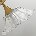 Load image into Gallery viewer, Looped Brass and Fluted Glass Plug-In Wall Lamp product view 15