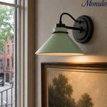 Bild in Gallery-Viewer laden, Aurenza Gebogene Arm Globe Wandlampe – Moderne Industrielle Wandleuchte für Badezimmer, Schlafzimmer und Flur