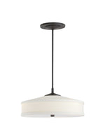 Load image into Gallery viewer, Fabric Shade Pendant Light – Textile Drum Pendant with Modern Design