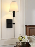 Load image into Gallery viewer, Classic Fabric Shade Battery Wireless Wall Sconce