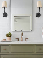 Load image into Gallery viewer, Drum Shade Wall Sconce - Modern Fabric Sconce for Bedroom or Hallway