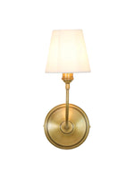 Load image into Gallery viewer, Drum Shade Wall Sconce - Modern Fabric Sconce for Bedroom or Hallway