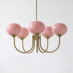 Cargar imagen en el visor de la Galería, Candelabro Moderno Marshmallow de Vidrio