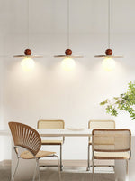 Load image into Gallery viewer, Flying Disc Stone Shade Pendant Light - Modern Minimal Dining Room Focus