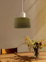 Load image into Gallery viewer, Creative Morandi Cylinder Glass Pendant Light