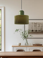 Load image into Gallery viewer, Creative Morandi Cylinder Glass Pendant Light