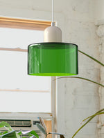 Load image into Gallery viewer, Creative Morandi Cylinder Glass Pendant Light