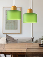 Load image into Gallery viewer, Creative Morandi Cylinder Glass Pendant Light