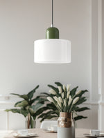 Load image into Gallery viewer, Creative Morandi Cylinder Glass Pendant Light