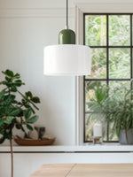 Load image into Gallery viewer, Creative Morandi Cylinder Glass Pendant Light