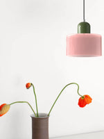Load image into Gallery viewer, Creative Morandi Cylinder Glass Pendant Light